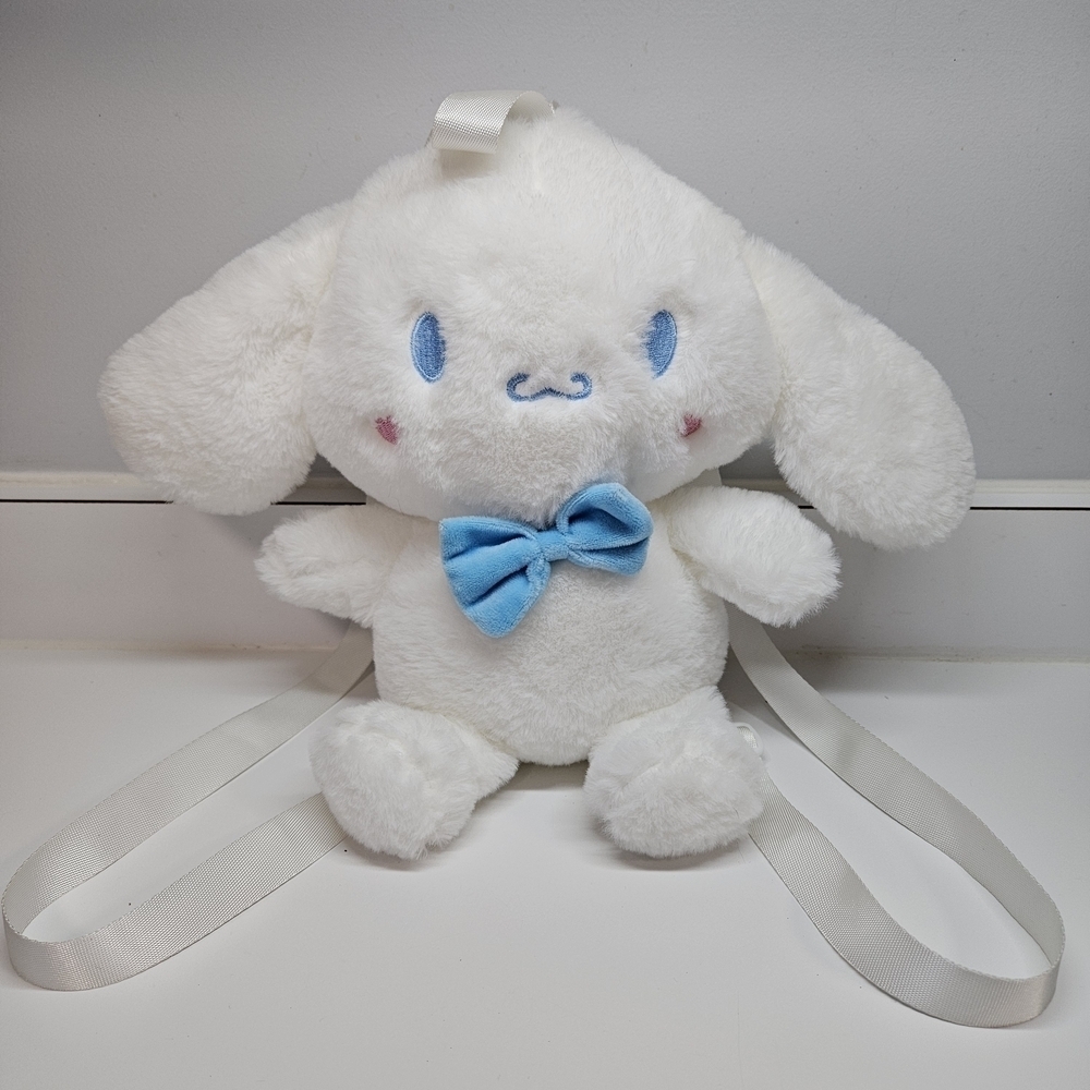 Sanrio Cinnamoroll Plush Backpack Blue Bow Tie